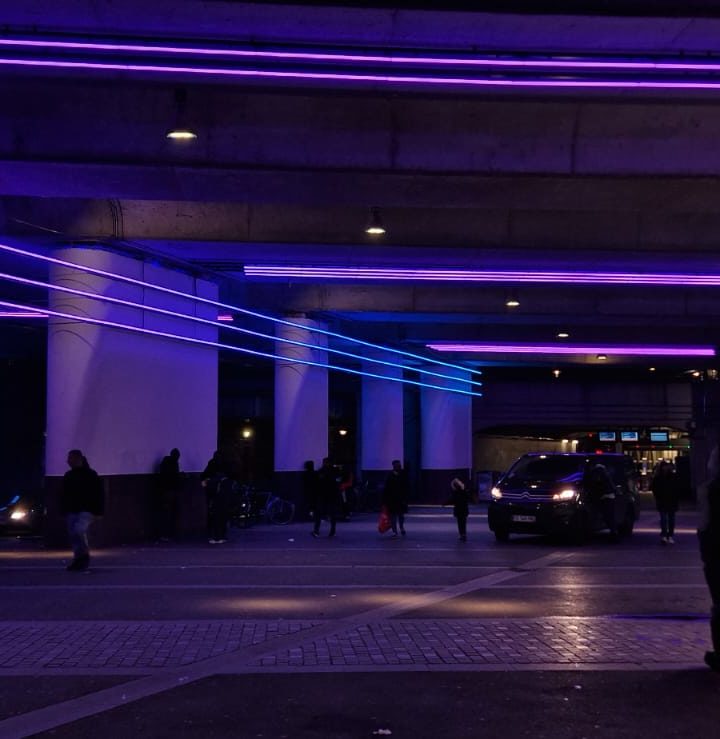 Mise en lumiere – Gare SNCF La Courneuve (France)